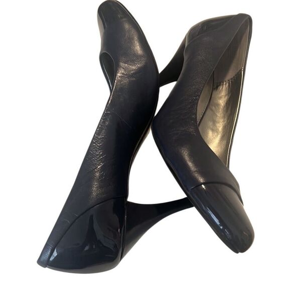 Bandolino Cunning Blue Leather Dress Heels Pumps Size 7.5 - Picture 4 of 9